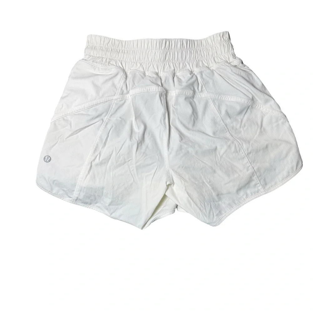 Lululemon Track That Lined White Short 5” Size 4